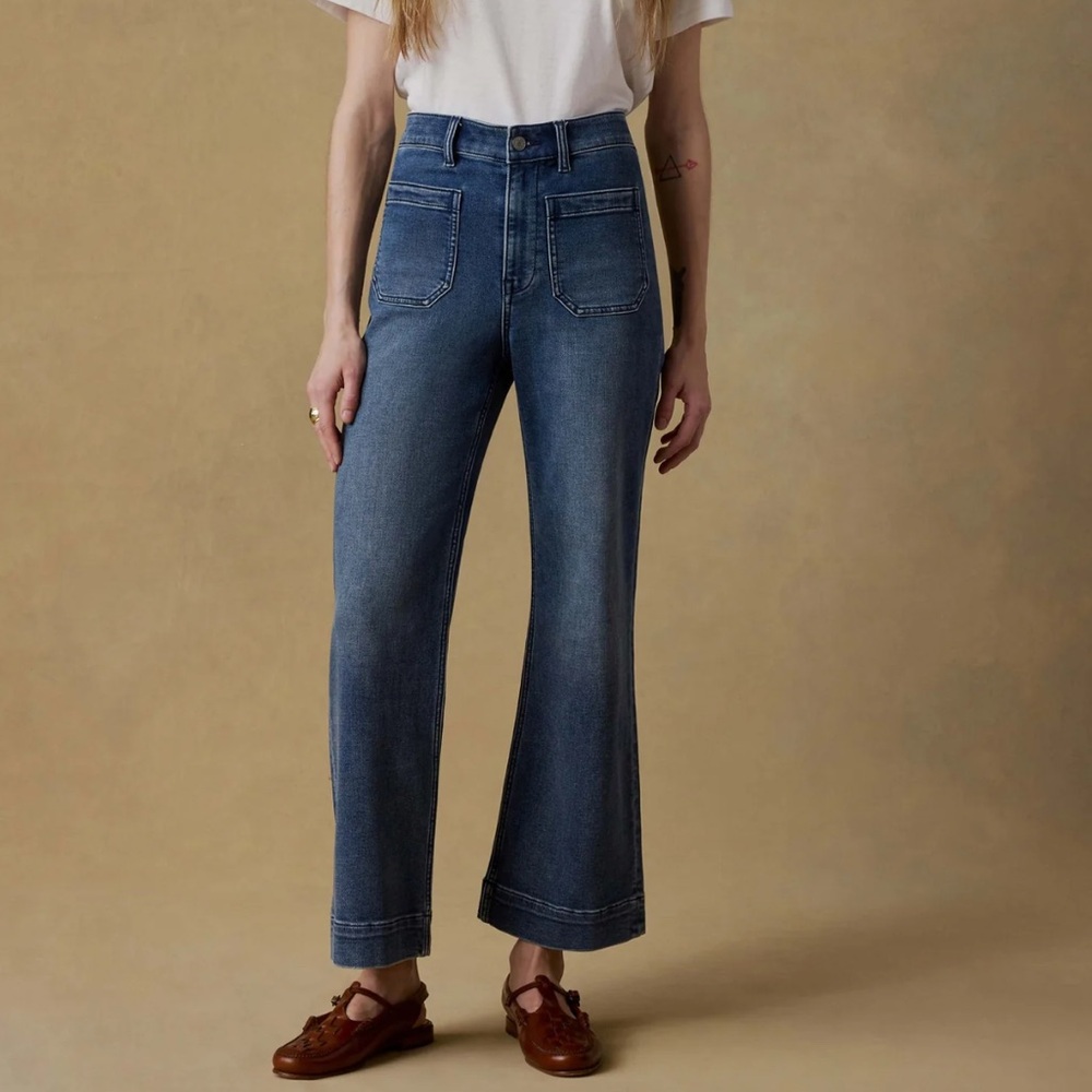 Faherty Stretch Terry Patch Pocket Ankle Pant - Riverton